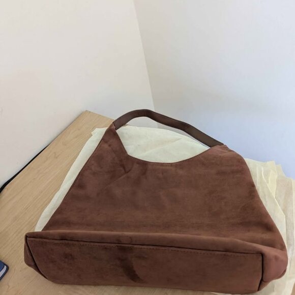 Suede Bag Suede Tote Bags, Suede Purse Tote Bag for Women Work Bags, Suede Slouc - Picture 2 of 7